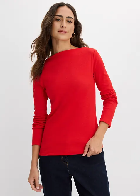 Přil&eacute;hav&eacute; žebrovan&eacute; triko, bonprix