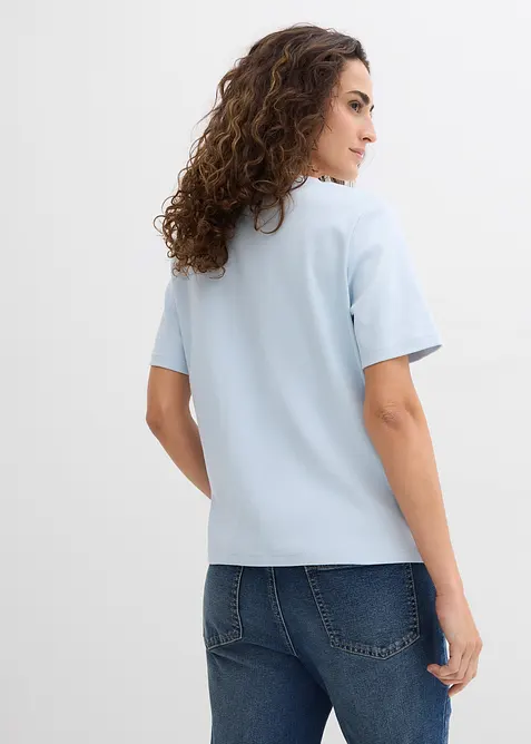 Triko z těžk&eacute;ho žerzeje z čist&eacute; organick&eacute; bavlny (2 ks v balen&iacute;), bonprix