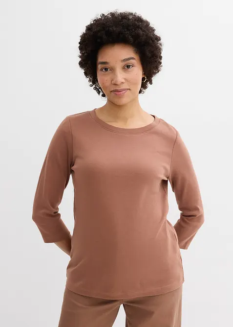 Tričko z těžk&eacute;ho žerzeje s organickou bavlnou (3 ks v balen&iacute;), bonprix