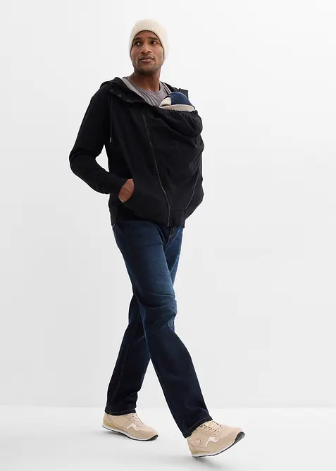 P&aacute;nsk&aacute; nosic&iacute; mikina s kapuc&iacute; 2 v 1 z měkk&eacute; bavlněn&eacute; tepl&aacute;koviny, bonprix