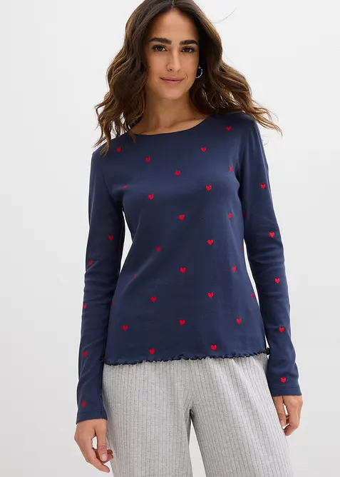 Tričko s dlouh&yacute;m ruk&aacute;vem, bonprix