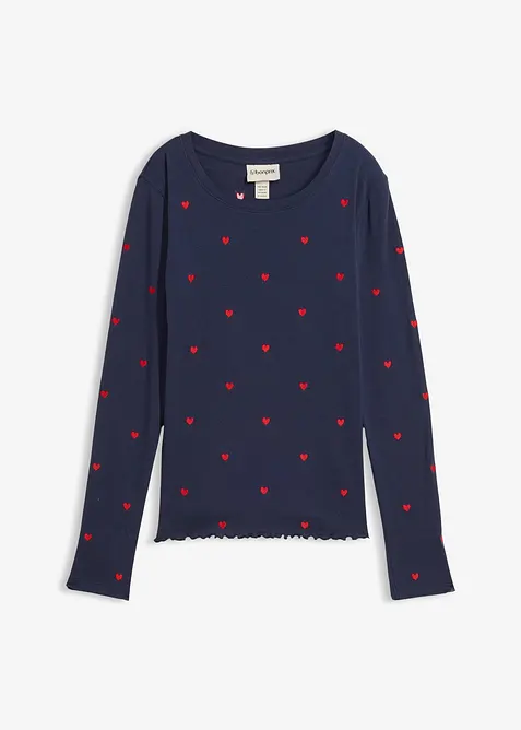 Tričko s dlouh&yacute;m ruk&aacute;vem, bonprix