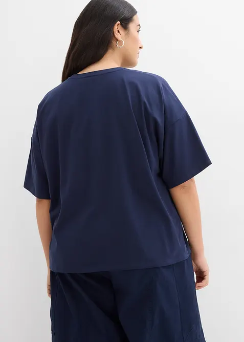 Tričko z elastick&eacute; směsi s organickou bavlnou, bonprix