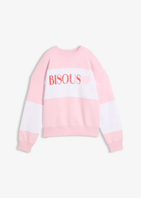 Oversize mikina z měkk&eacute; bavlněn&eacute; směsi, bonprix