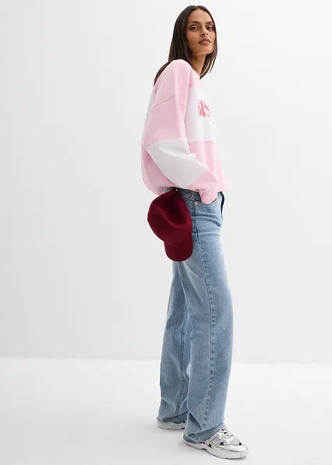 Oversize mikina z měkk&eacute; bavlněn&eacute; směsi, bonprix