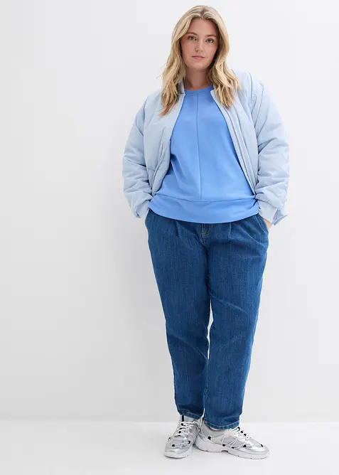 Mikina ze strukturovan&eacute;ho materi&aacute;lu, bonprix