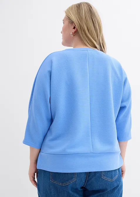 Mikina ze strukturovan&eacute;ho materi&aacute;lu, bonprix