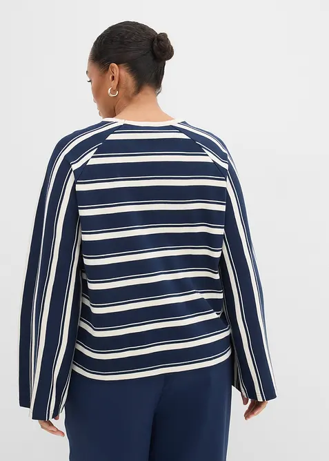 Tričko s dlouh&yacute;m ruk&aacute;vem z těžk&eacute;ho žerzeje, bonprix