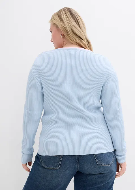 Kardigan z jemn&eacute; pleteniny s visk&oacute;zou, bonprix