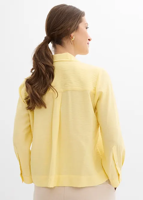 Kr&aacute;tk&aacute; a &scaron;irok&aacute; halenka z visk&oacute;zov&eacute; směsi, bonprix