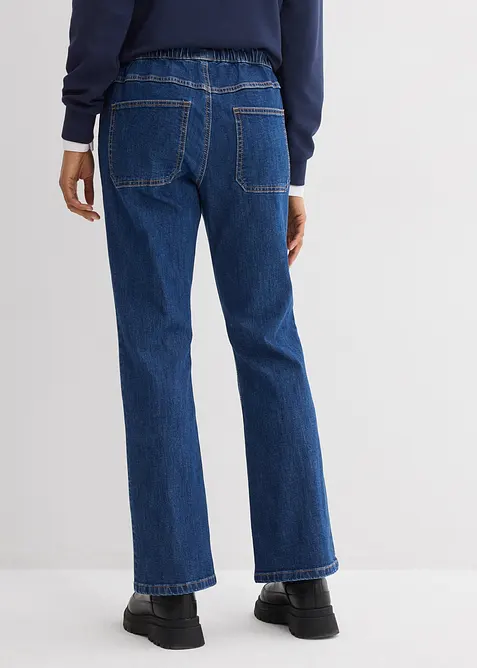 Dž&iacute;ny Bootcut, Mid Waist, pohodln&yacute; pas, bonprix