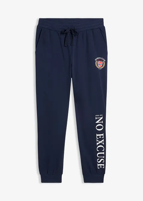 Joggingov&eacute; kalhoty z čist&eacute; bavlny, bonprix