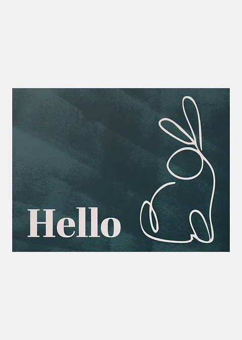 Omyvateln&aacute; rohožka s velikonočn&iacute;m designem, bonprix