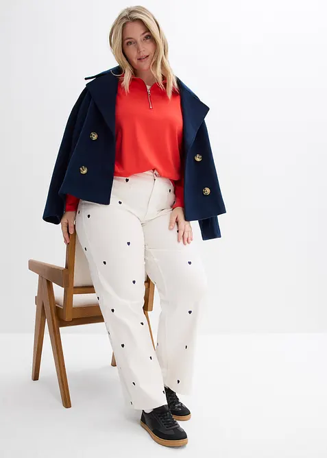 Keprov&eacute; kalhoty s v&yacute;&scaron;ivkou, bonprix