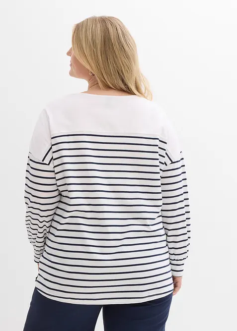 Tričko s dlouh&yacute;m ruk&aacute;vem, z čist&eacute; organick&eacute; bavlny, bonprix