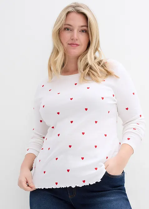 Tričko s dlouh&yacute;m ruk&aacute;vem, bonprix