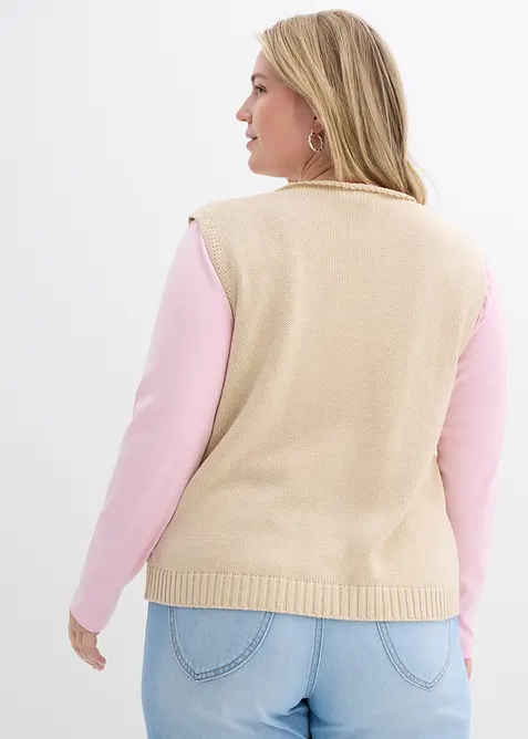 Pleten&aacute; vesta, bonprix