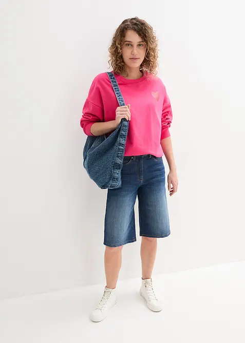 Strečov&eacute; dž&iacute;ny s vysok&yacute;m pasem Straight, bonprix