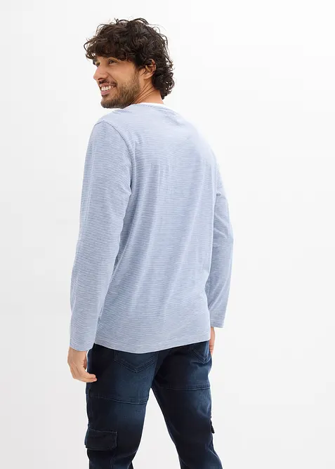 Triko s dlouh&yacute;m ruk&aacute;vem, z čist&eacute; organick&eacute; bavlny, bonprix