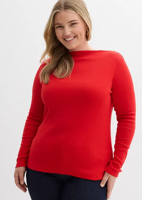 Přil&eacute;hav&eacute; žebrovan&eacute; triko, bonprix