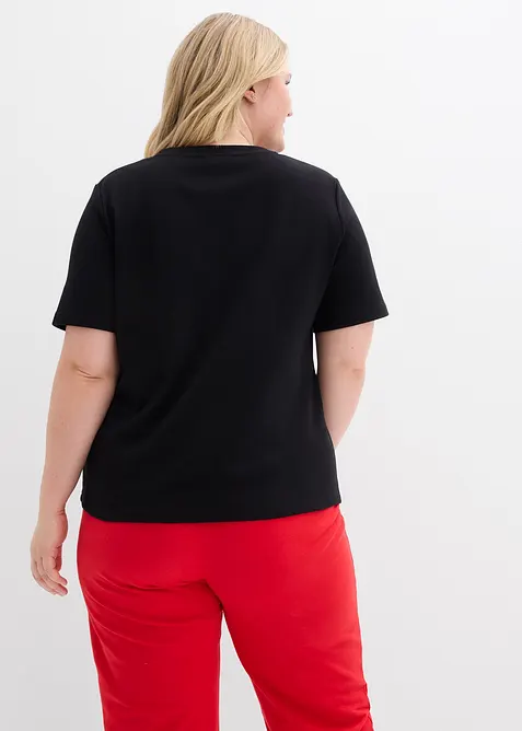 Triko z těžk&eacute;ho žerzeje z čist&eacute; organick&eacute; bavlny (2 ks v balen&iacute;), bonprix