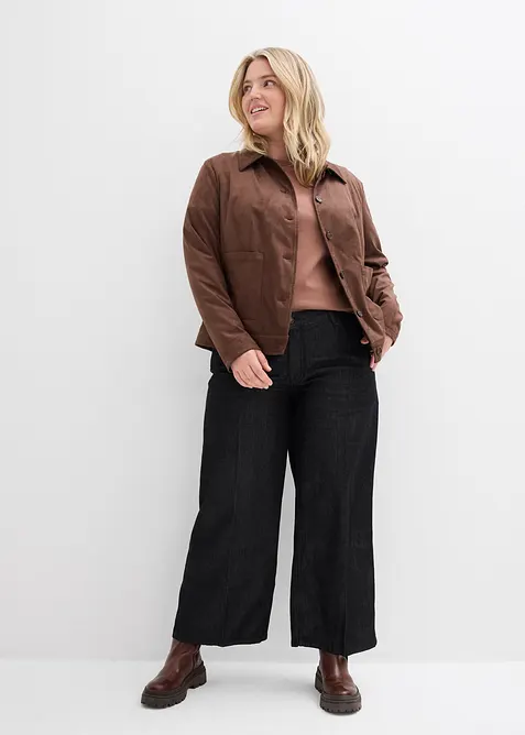 Triko z těžk&eacute;ho žerzeje z čist&eacute; organick&eacute; bavlny (2 ks v balen&iacute;), bonprix