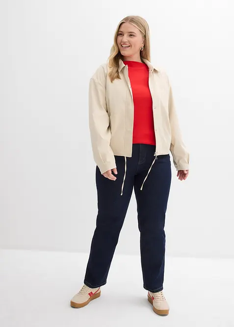 Přil&eacute;hav&eacute; žebrovan&eacute; triko, bonprix