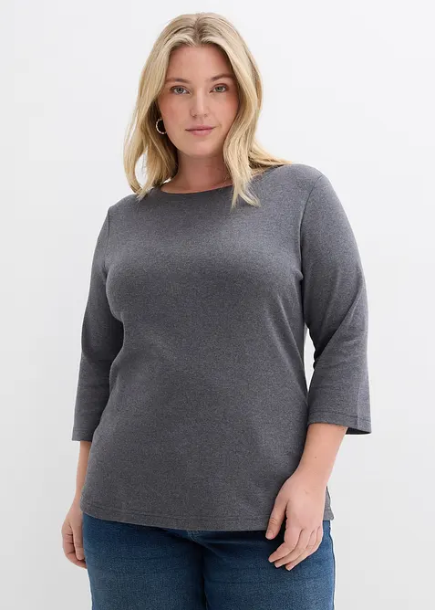 Tričko z těžk&eacute;ho žerzeje s organickou bavlnou (3 ks v balen&iacute;), bonprix