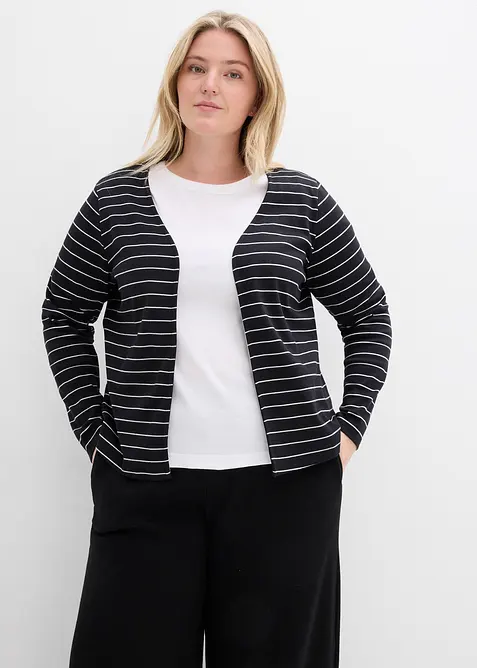 &Uacute;pletov&yacute; kab&aacute;tek z těžk&eacute;ho žerzeje z čist&eacute; organick&eacute; bavlny, bonprix