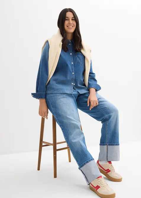 Dž&iacute;nov&aacute; ko&scaron;ile s organickou bavlnou, bonprix