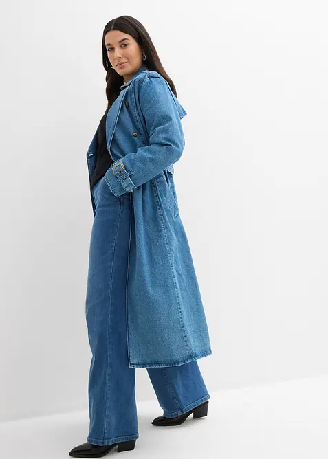 Dž&iacute;ny Wide Leg, High Waist, organick&aacute; bavlna, bonprix