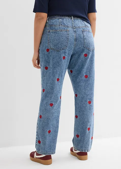 Dž&iacute;ny Loose Straight, High Waist, bonprix