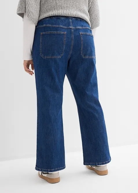 Dž&iacute;ny Bootcut, Mid Waist, pohodln&yacute; pas, bonprix
