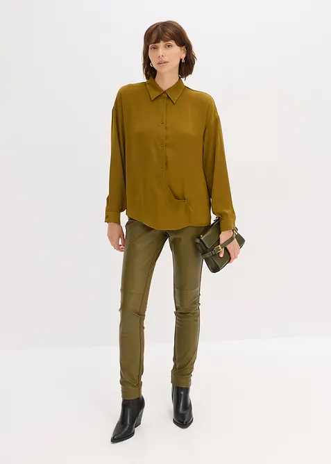 Ko&scaron;ilov&aacute; halenka ze spl&yacute;vav&eacute;ho sat&eacute;nu, bonprix