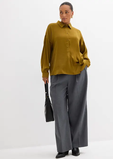 Ko&scaron;ilov&aacute; halenka ze spl&yacute;vav&eacute;ho sat&eacute;nu, bonprix