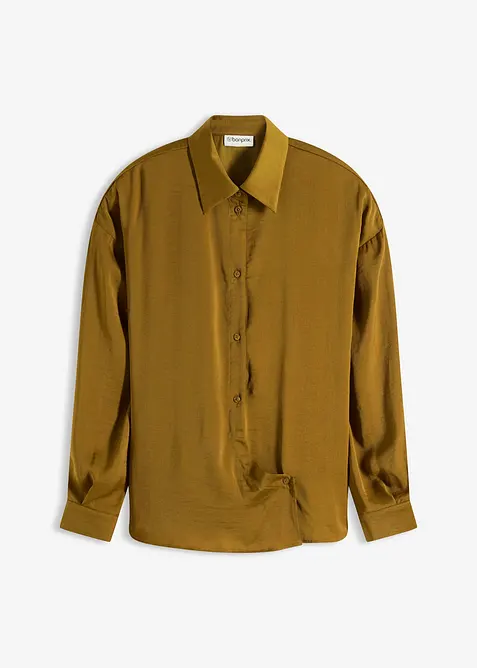 Ko&scaron;ilov&aacute; halenka ze spl&yacute;vav&eacute;ho sat&eacute;nu, bonprix