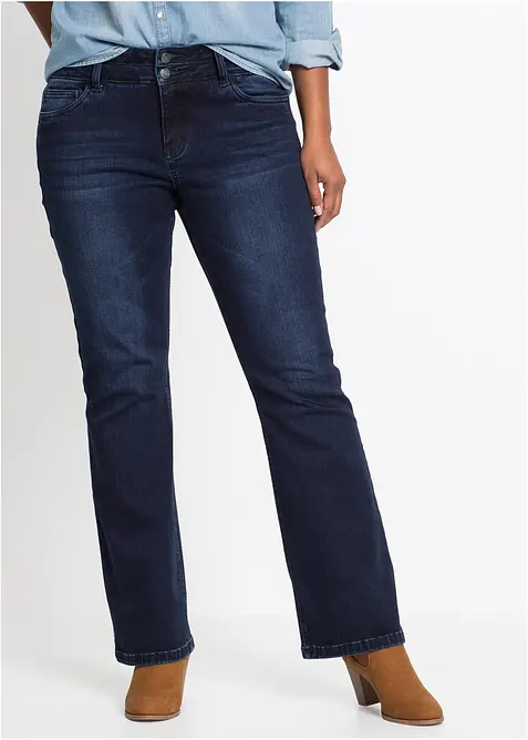 Tvaruj&iacute;c&iacute; dž&iacute;ny Bootcut, High Waist, Ultra Soft, bonprix