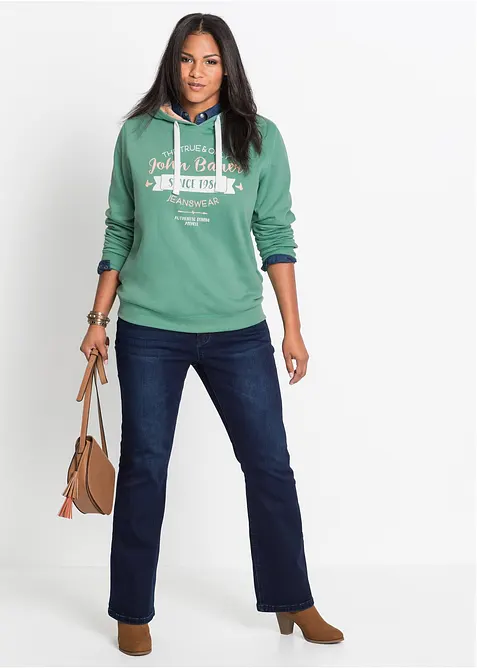 Tvaruj&iacute;c&iacute; dž&iacute;ny Bootcut, High Waist, Ultra Soft, bonprix