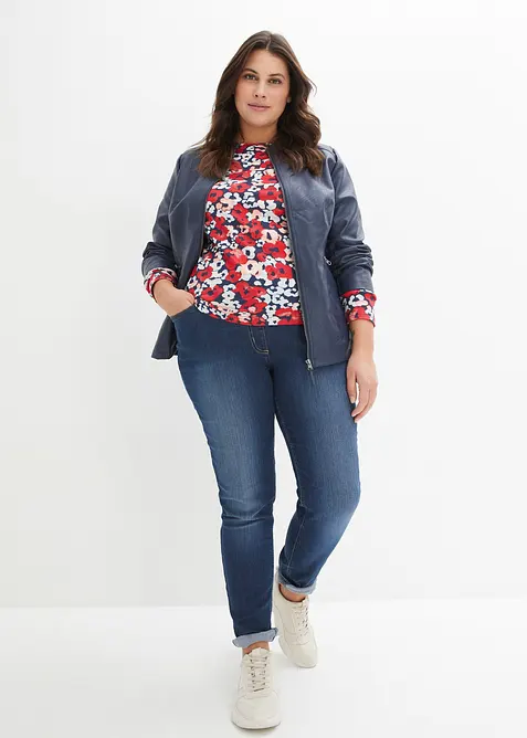 Jeg&iacute;ny s pohodln&yacute;m pasem, Mid Waist, bonprix