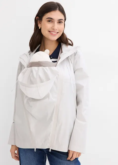 Velmi lehk&aacute; těhotensk&aacute; a nos&iacute;c&iacute; bunda, odoln&aacute; vůči větru a de&scaron;ti, bonprix