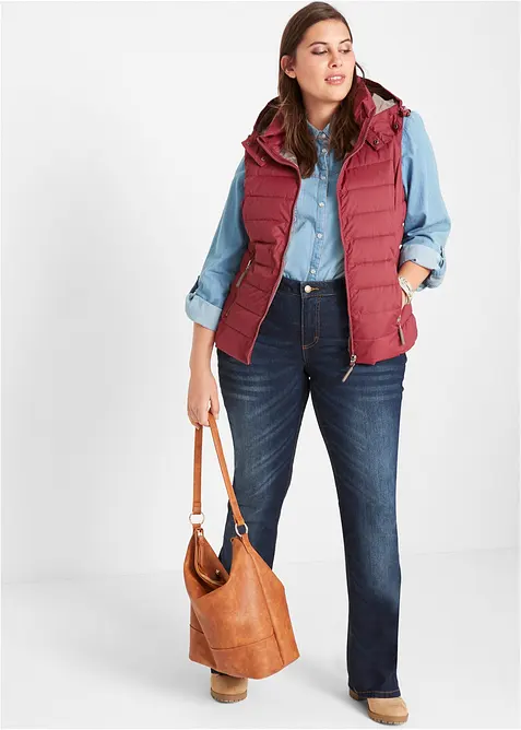 Strečov&eacute; dž&iacute;ny Bootcut, Mid Waist, bonprix