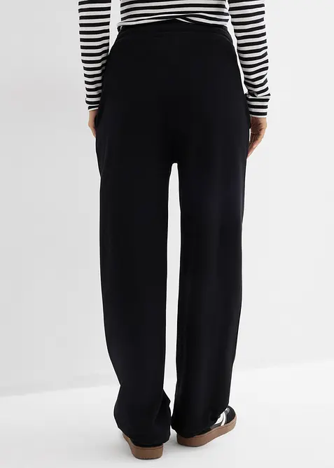 Těhotensk&eacute; kalhoty s nastavitelnou &scaron;&iacute;řkou lemu, z čist&eacute; organick&eacute; bavlny, bonprix