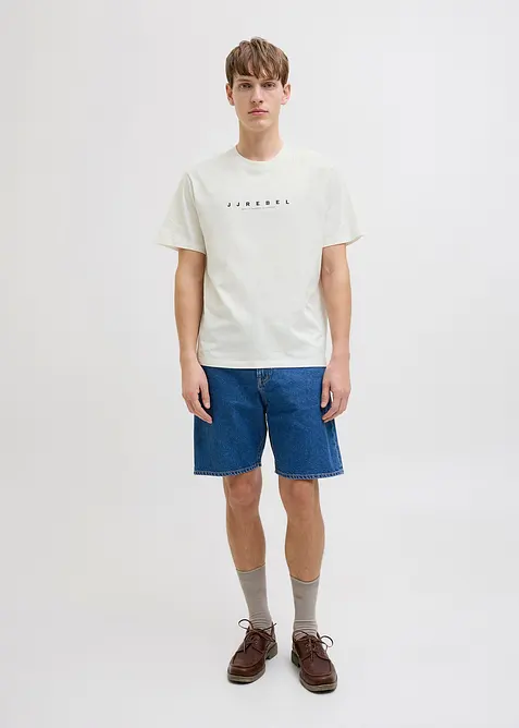 Tričko JJ REBEL z čist&eacute; bavlny, Loose Fit, JJ REBEL