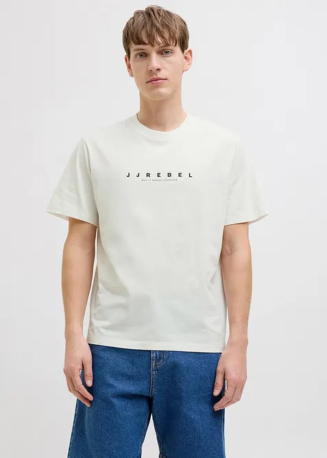 Tričko JJ REBEL z čist&eacute; bavlny, Loose Fit, JJ REBEL