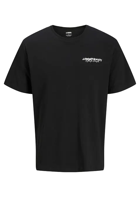 Tričko JJ REBEL z čist&eacute; bavlny, Loose Fit, JJ REBEL
