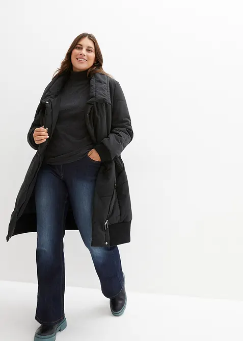 Strečov&eacute; dž&iacute;ny Bootcut, Mid Waist, bonprix