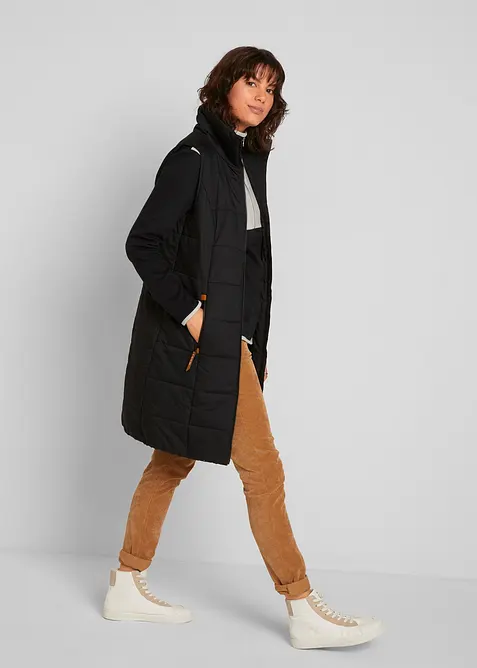 Dlouh&aacute; vesta se stoj&aacute;čkem, bonprix