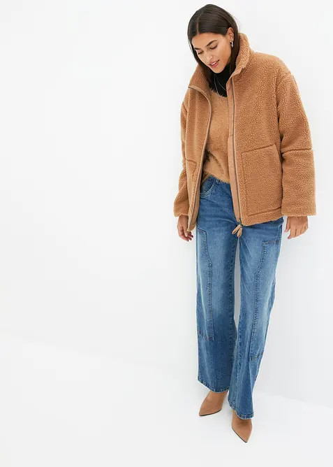 Bunda z medv&iacute;dkov&eacute;ho fl&iacute;su, s pod&scaron;&iacute;vkou, bonprix