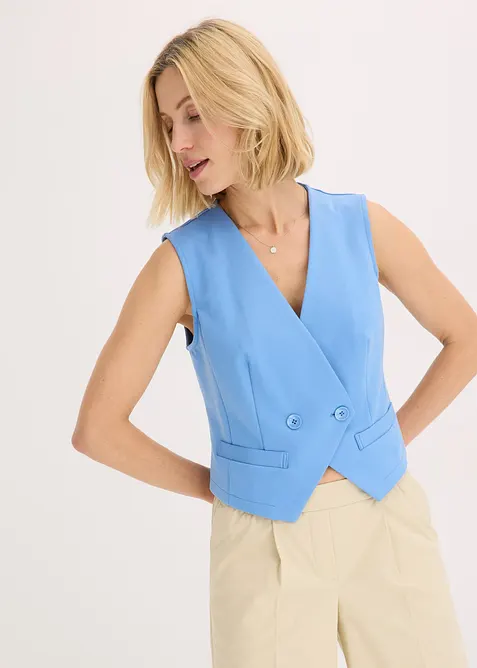 Kost&yacute;mkov&aacute; vesta z žerzeje, bonprix