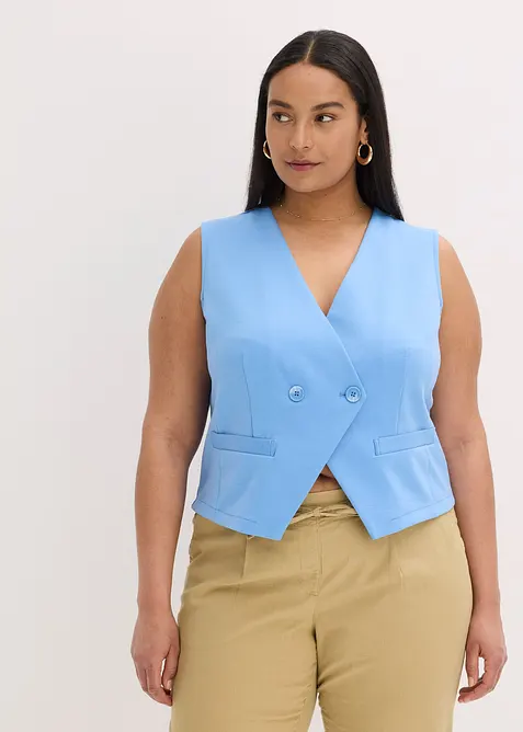 Kost&yacute;mkov&aacute; vesta z žerzeje, bonprix